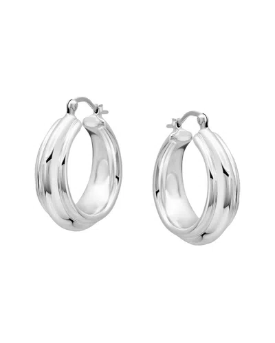 Maxcolor Silver Dangle Earrings In Metallic