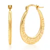 Maxcolor Solid 10k Yellow Gold Zodiac 19mm Hoop Earrings In Gold