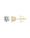 Maxcolor Solitaire 1.00 Ct. Tw. Lab-grown Diamond 18k Earrings
