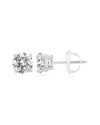 Maxcolor Solitaire 2.00 Ct. Tw. Lab-grown Diamond 18k Earrings