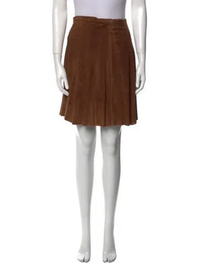 Pre-owned Maxfield Parrish Mini Skirt In Brown