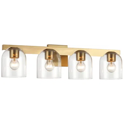 Maxim 29 1/2"w Natural Aged Brass 4-light Vanity Bath Light