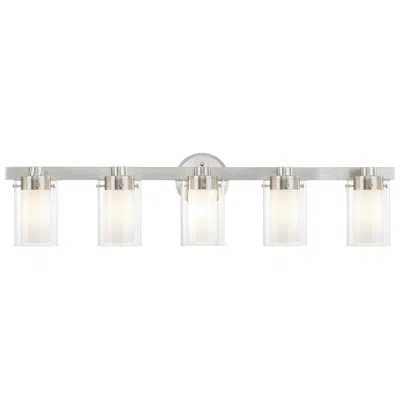 Maxim 35 1/2" Wide Brushed Nickel 5-light Vanity Bath Light