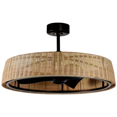 Maxim 36"  Tulum Dark Bronze Led Smart Ceiling Fan