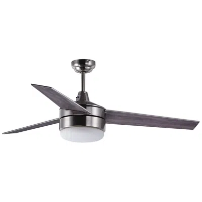 Maxim 52"  Basic-max Satin Nickel Led Ceiling Fan