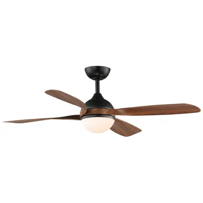 Maxim 52"  Bola Walnut/black Indoor Fan W Led Light Kit