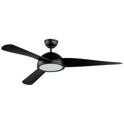 Maxim 52"  Cupola Black Finish 3-blade Led Ceiling Fan