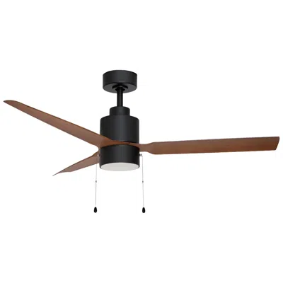 Maxim 52"  Falcon Pull Chain Black/walnut In/outdoor Fan W Led Light