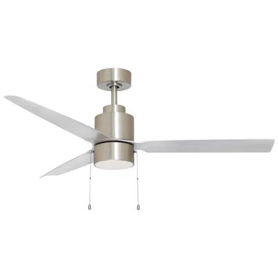 Maxim 52"  Falcon Pull Chain Satin Nickel In/outdoor Fan W Led Light