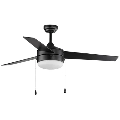 Maxim 52"  Trio Led 3-blade Black Finish Hugger Pull Chain Ceiling Fan