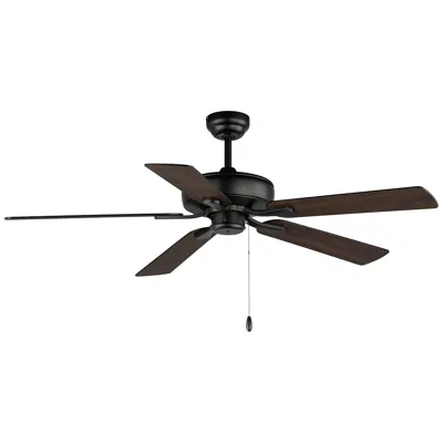 Maxim 52" Super-max  Brown And Black Finish Pull-chain Ceiling Fan