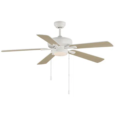 Maxim 52" Super-max  Matte White Finish Led Pull-chain Ceiling Fan