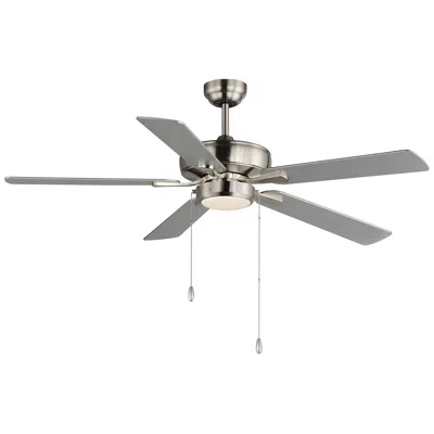 Maxim 52" Super-max  Satin Nickel Finish Led Pull-chain Ceiling Fan