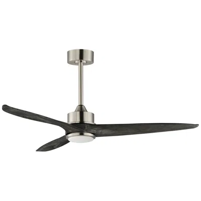Maxim 52" Woodwind Satin Nickel Led Ceiling Fan W/ Graywood Blades