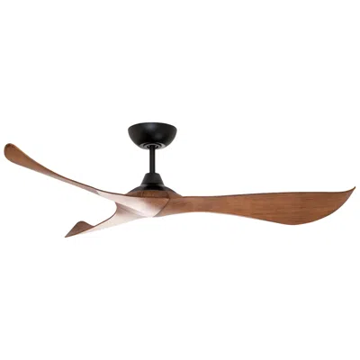 Maxim 56"  Keanu Black Ceiling Fan With Walnut Blades