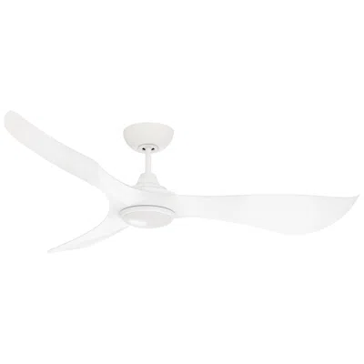 Maxim 56"  Keanu Matte White Indoor/outdoor Fan W Led Light Kit