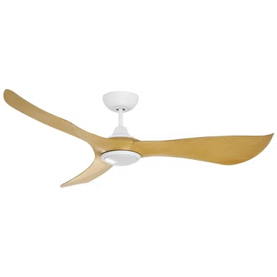 Maxim 56"  Keanu Matte White/teak Indoor/outdoor Fan W Led Light Kit