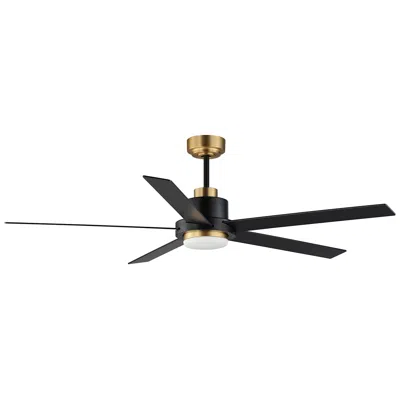 Maxim 60"  Daisy Black And Gold Led Ceiling Fan