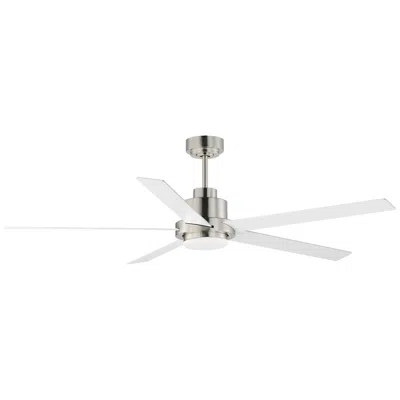 Maxim 60"  Daisy Satin Nickel Led Ceiling Fan With Wall Control