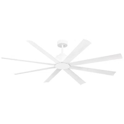 Maxim 65"  Condor Matte White 8-blade Ceiling Fan