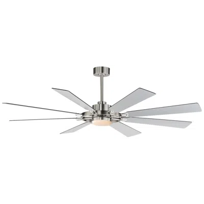 Maxim 72"  Helm Satin Nickel Indoor Fan W Led Light Kit