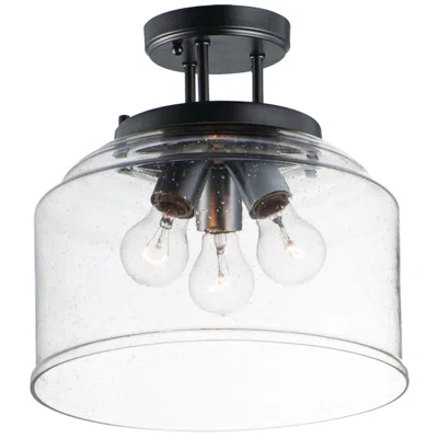 Maxim Acadia 12 3/4" Wide Black 3-light Ceiling Light