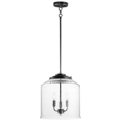 Maxim Acadia 13 3/4" Wide Black 3-light Bell Pendant