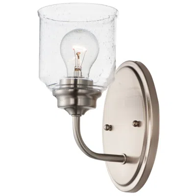 Maxim Acadia 1-light 5" Wide Satin Nickel Wall Sconce