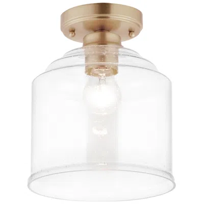 Maxim Acadia 1-light Semi-flush Mount Heritage