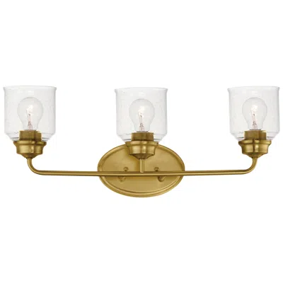 Maxim Acadia 25" Wide Natural Aged Brass 3-light Bath Vanity