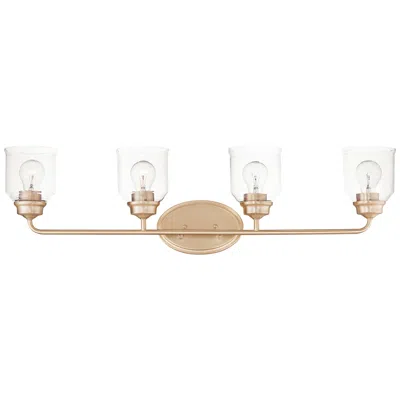Maxim Acadia 35" Wide Heritage Brass 4-light Bath Light