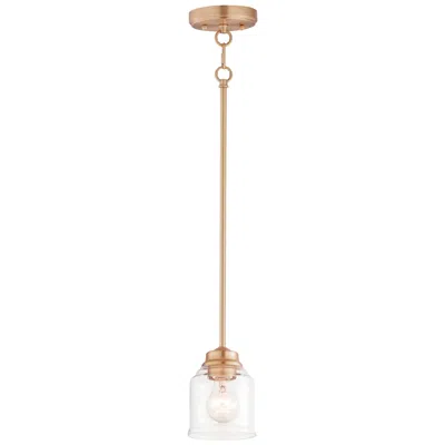 Maxim Acadia 4.75" Wide Heritage Brass 1-light Pendant