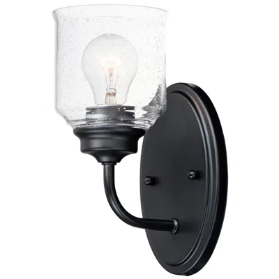 Maxim Acadia 5"w X10 1/2" H Black Finish Traditional Wall Sconce