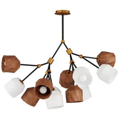 Maxim Akimbo 40 3/4" Wide Bronze And Brass Multi-light Led Pendant