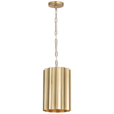 Maxim Allegra 9" Wide Weathered Brass 1-light Mini Pendant