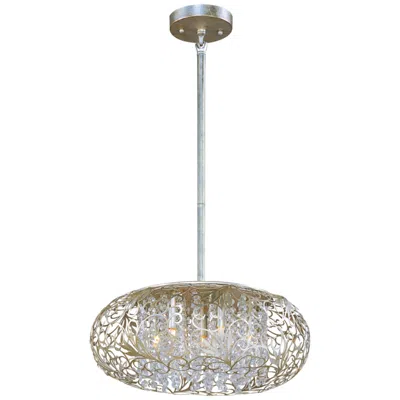 Maxim Arabesque 18" Wide Golden Silver Pendant Light