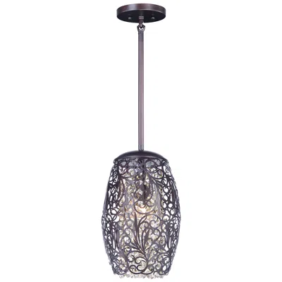 Maxim Arabesque 6 1/2" Wide Oil Rubbed Bronze Mini Pendant