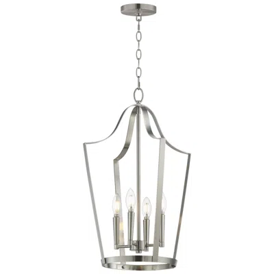 Maxim Arden 16" Wide Satin Nickel 4-light Pendant