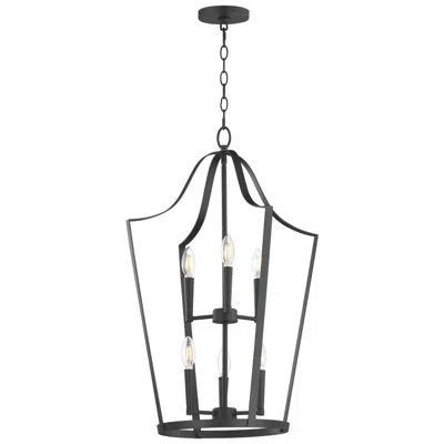 Maxim Arden 20" Wide Black 6-light Pendant
