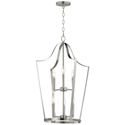 Maxim Arden 20" Wide Satin Nickel 6-light Pendant