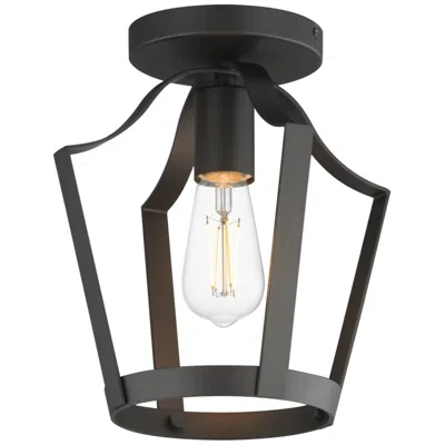 Maxim Arden 9 1/2" Wide Black Single Pendant/semi Flush