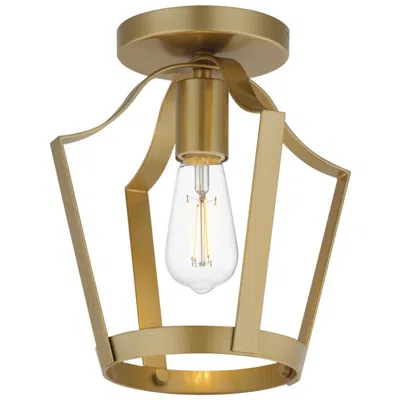 Maxim Arden 9 1/2" Wide Natural Aged Brass Single Pendant/semi Flush