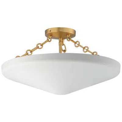 Maxim Artemis 19 3/4" Wide Natural Aged Brass Ceiling Light