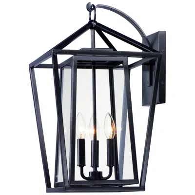 Maxim Artisan 20 3/4" High Black 3-light Outdoor Wall Light