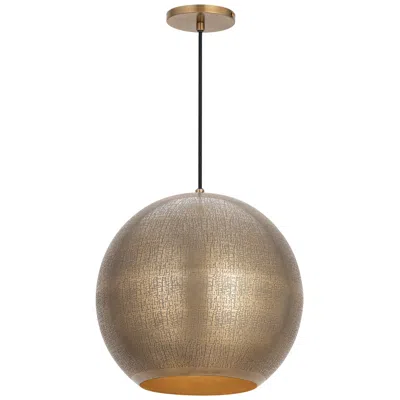 Maxim Aurelia 14" Weathered Brass 1-light Pendant