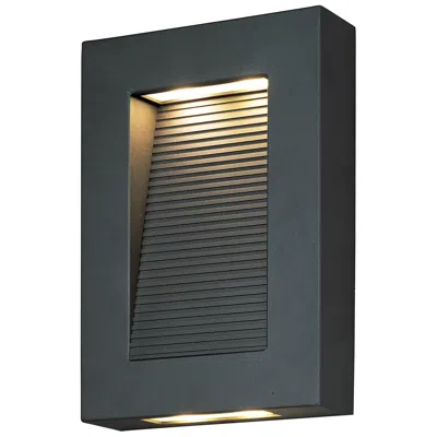 Maxim Avenue 10" High Architectural Bronze Led Outdoor Wall Light