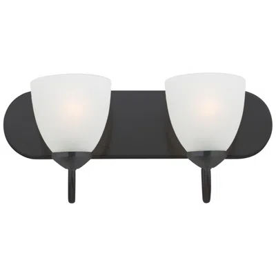 Maxim Axis 18" Wide Black 2-light Strip Bath Vanity