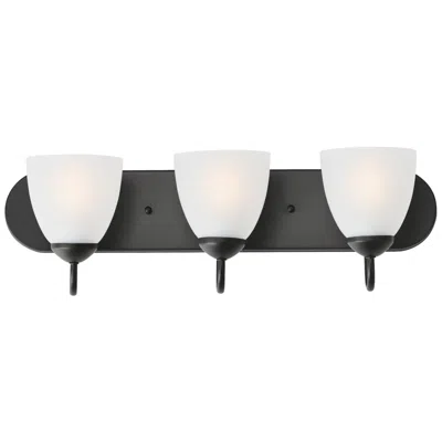 Maxim Axis 24" Wide Black 3-light Strip Bath Vanity