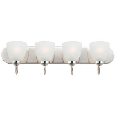 Maxim Axis 30" Wide Polished Chrome 4-light Strip Bath Vanity