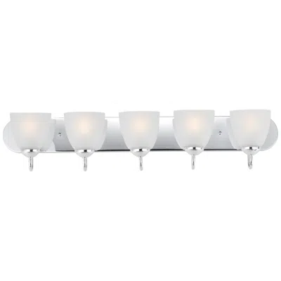 Maxim Axis 36" Wide Polished Chrome 5-light Strip Bath Vanity
